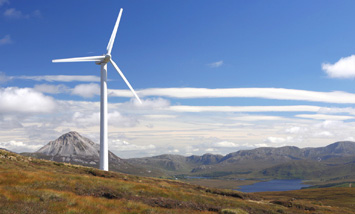 Wind turbine in rural Ireland Wind turbine in rural Ireland